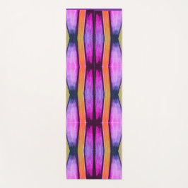 Pink und Orange Wave Muster Yogamatte