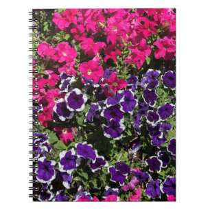 Pink und Pearl Blume - SpiralNotebook mit Bota Notizblock