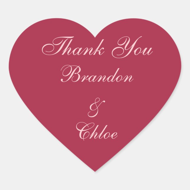 Pink und Perlen Danke, Aufkleber (Vorderseite)