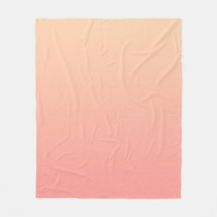 Pink und Pfirsichfarben Fleecedecke