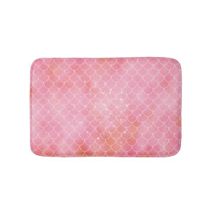 Pink und Pfirsichmaid Badematte