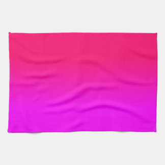 Pink und rosa Ombre Schatten-Neonfarbe verblassen Geschirrtuch