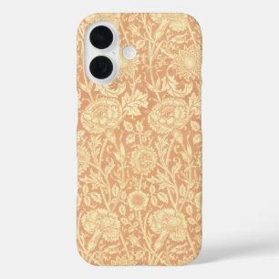 Pink und Rose von William Morris, Vintage Blumen iPhone 16 Hülle