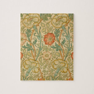 Pink und Rose von William Morris Vintage Floral Puzzle