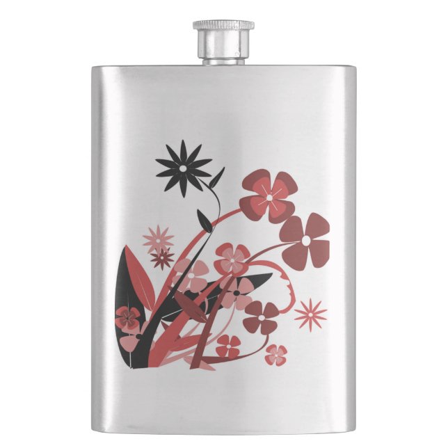 PINK UND SCHWARZE BLUME FLACHMANN (Vorderseite)