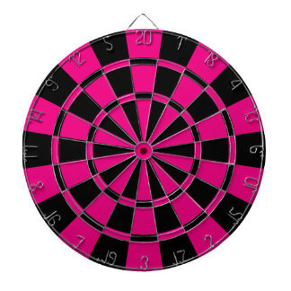 Pink und Schwarzes Dartscheibe