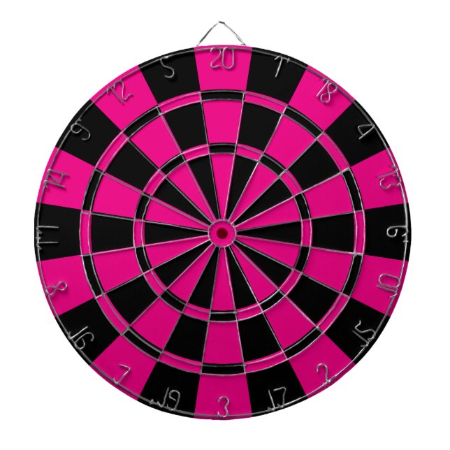Pink und Schwarzes Dartscheibe (vorne)