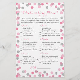 Pink und Silver Glitzer Was steckt in deinem Handy