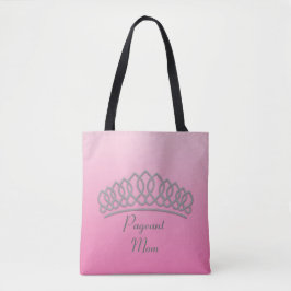 Pink und Silver Tiara Pageant Mama Bag