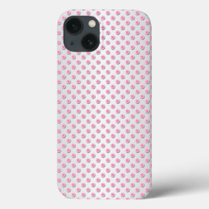 Pink und Silvery White Polka Dot Muster Case-Mate iPhone Hülle