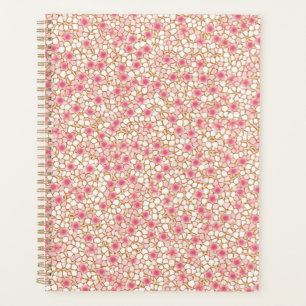 Pink und Weiß Blossom Chiyogami-Planer Planer