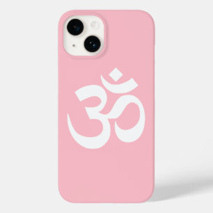 Pink und Weiß Om Symbol Case-Mate iPhone Hülle
