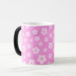 Pink und weiße Blume Kaffee & Tee Tasse
