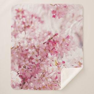 PINK UND WEISSE CHERRBLOSSOM SHERPADECKE