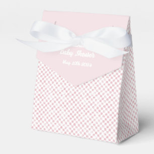 Pink und White Gingham Baby Dusche Geschenkschachtel