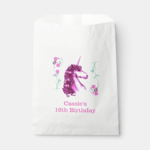 Pink Unicorn Geburtstagsparty Gunst Tasche Geschenktütchen