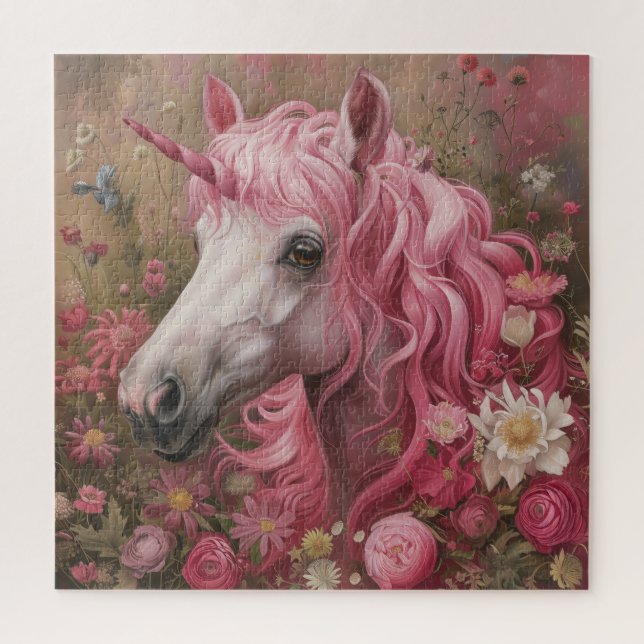 Pink Unicorn Jigsaw Puzzle (Vertikal)