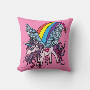 Pink Unicorn Kissen