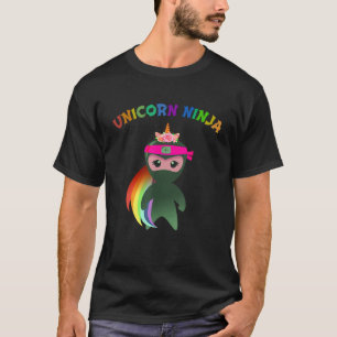 Pink Unicorn Ninja Extravagant Dress Spy Girls Kin T-Shirt