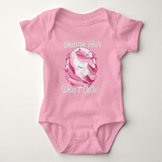 Pink Unicorn Party Baby Bodysuit Strampler