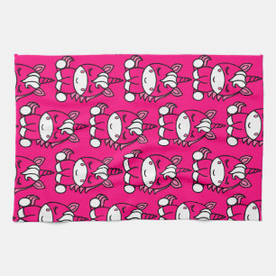 Pink Unicorn Pony Geschirrtuch