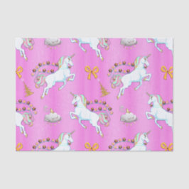 Pink Unicorn Weihnachten Seidenpapier
