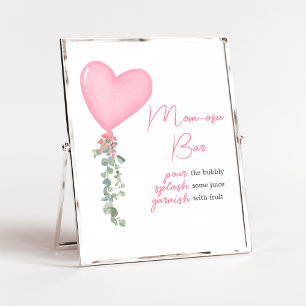 Pink Valentine Ballon Mama Osa Bar Poster