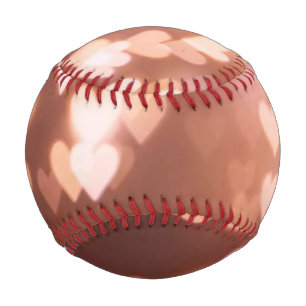 PINK VALENTINE"S DAY HEARTS BASEBALL