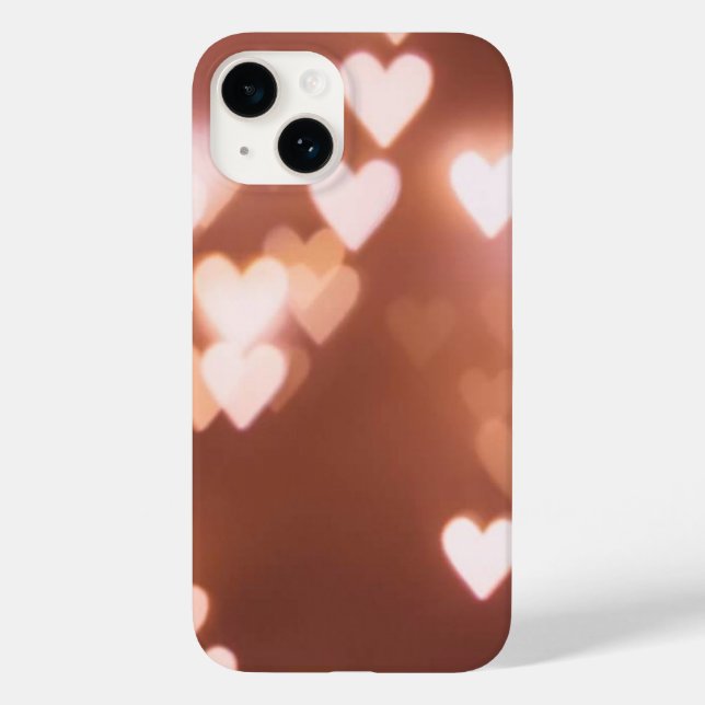 PINK VALENTINE"S DAY HEARTS Case-Mate iPhone HÜLLE (Rückseite)