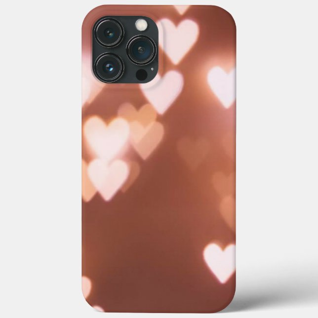 PINK VALENTINE"S DAY HEARTS Case-Mate iPhone HÜLLE (Rückseite)
