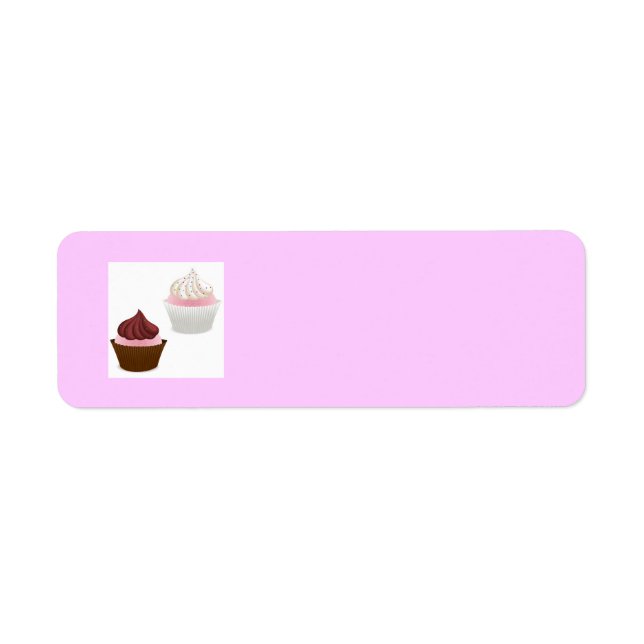 PINK VANILLA CHOCOLATE CUPCAKES SPRINKLES BAKEN B (Vorne)