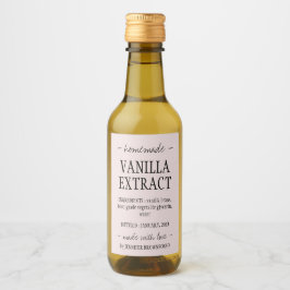 Pink Vanilla Extrahieren Flasche hausgemacht mit L Weinetikett