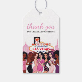 Pink Vegas Junggeselinnen-Abschied Geschenkanhänger