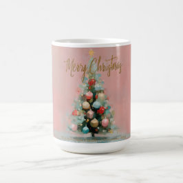 Pink Velvet Christmas Tree Mug Kaffeetasse