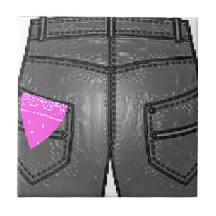 Pink Verlassen Hanky Fliese