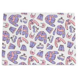 Pink Vibes 90s Mode Große Geschenktüte