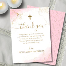 Pink Vielen Dank, dass Sie die Gold Cross Girl-Bes