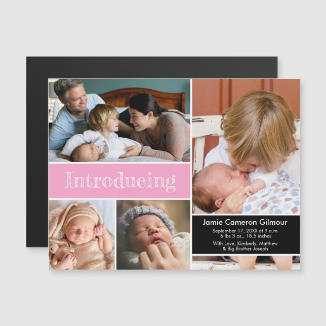 Pink Vielen Dank und die Einführung des zweiten Ba Magnetkarte (Vorne/Hinten)