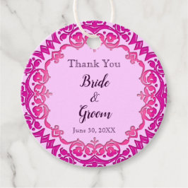 Pink Vintag Art Custom Vielen Dank, dass Sie Tags Geschenkanhänger