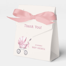 Pink Vintag Baby Carriage Baby Dusche Geschenkschachtel