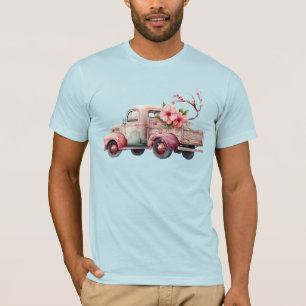 Pink Vintag Bauer Truck T-Shirt