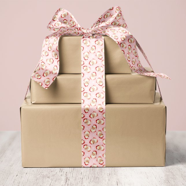 Pink Vintag Retro Weihnachten Weihnachten Satinband (Von Creator hochgeladen)