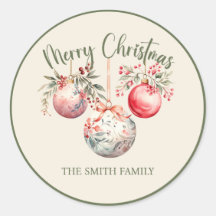 PINK VINTAGE CHRISTMAS ORNAMENT