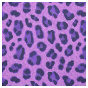 Pink Violet Leopard Tierdruckmuster Stoff