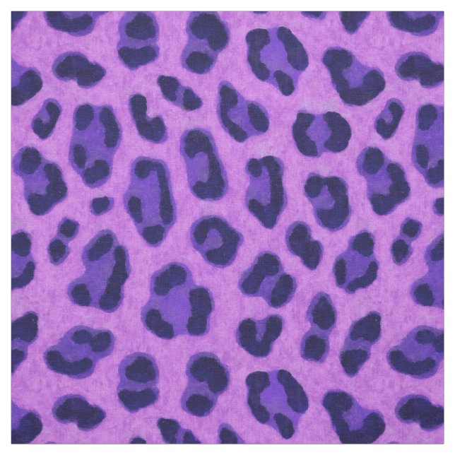 Pink Violet Leopard Tierdruckmuster Stoff (Muster)