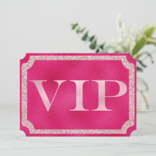 Pink VIP Event Ticket Einladung