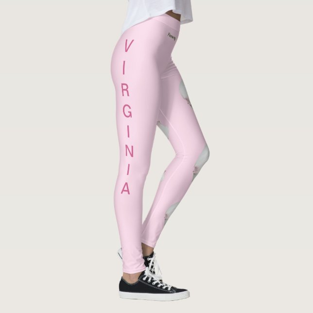 Pink Virginia Blühende Dogwood Staat Leggings (Rechts)
