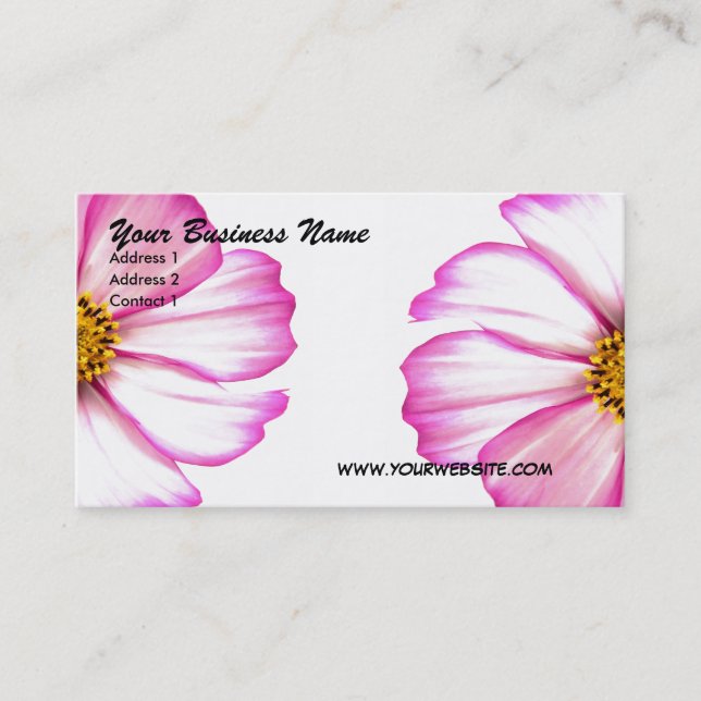 Pink-Visitenkarte Visitenkarte (Vorderseite)