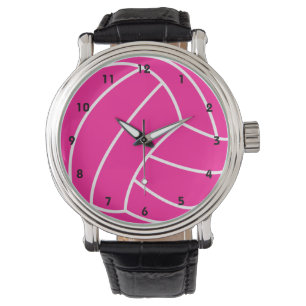 Pink-Volleyball Armbanduhr