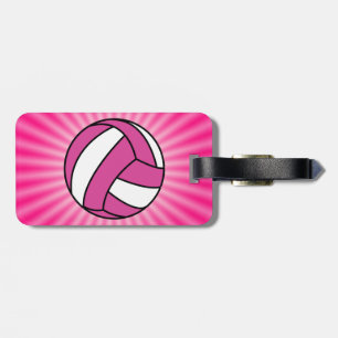 Pink Volleyball Gepäckanhänger